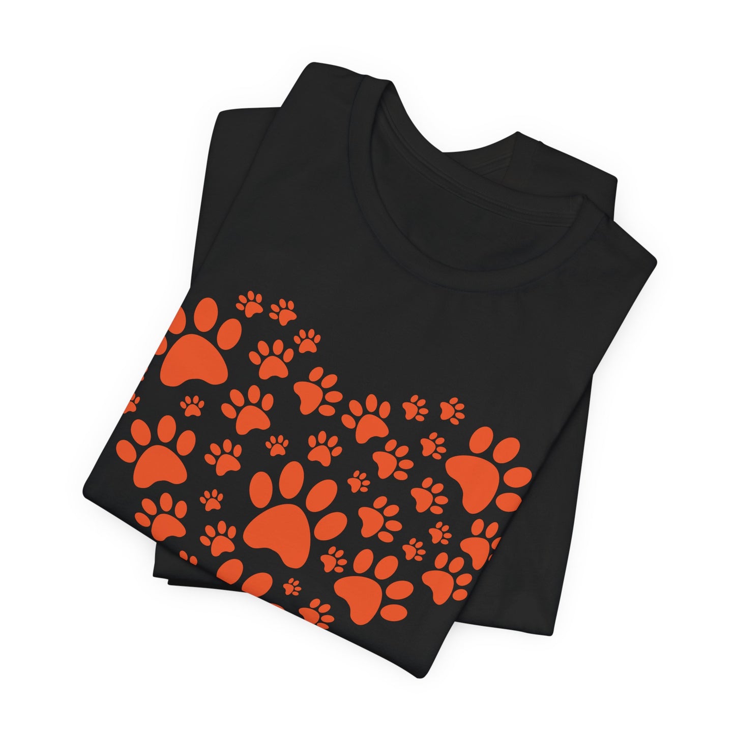 Dog Paw Heart Shirt – Dog Lover Paw Print Heart Tee