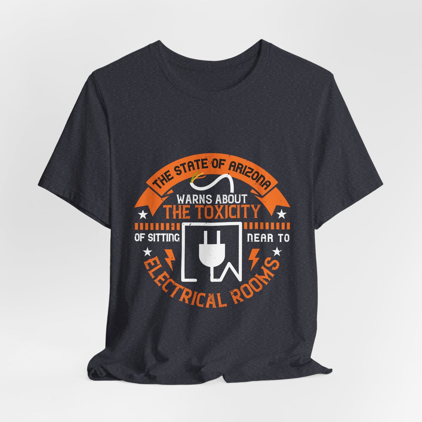 Funny Electrician Shirt – Toxicity Warning Electrical Room Humor T-Shirt
