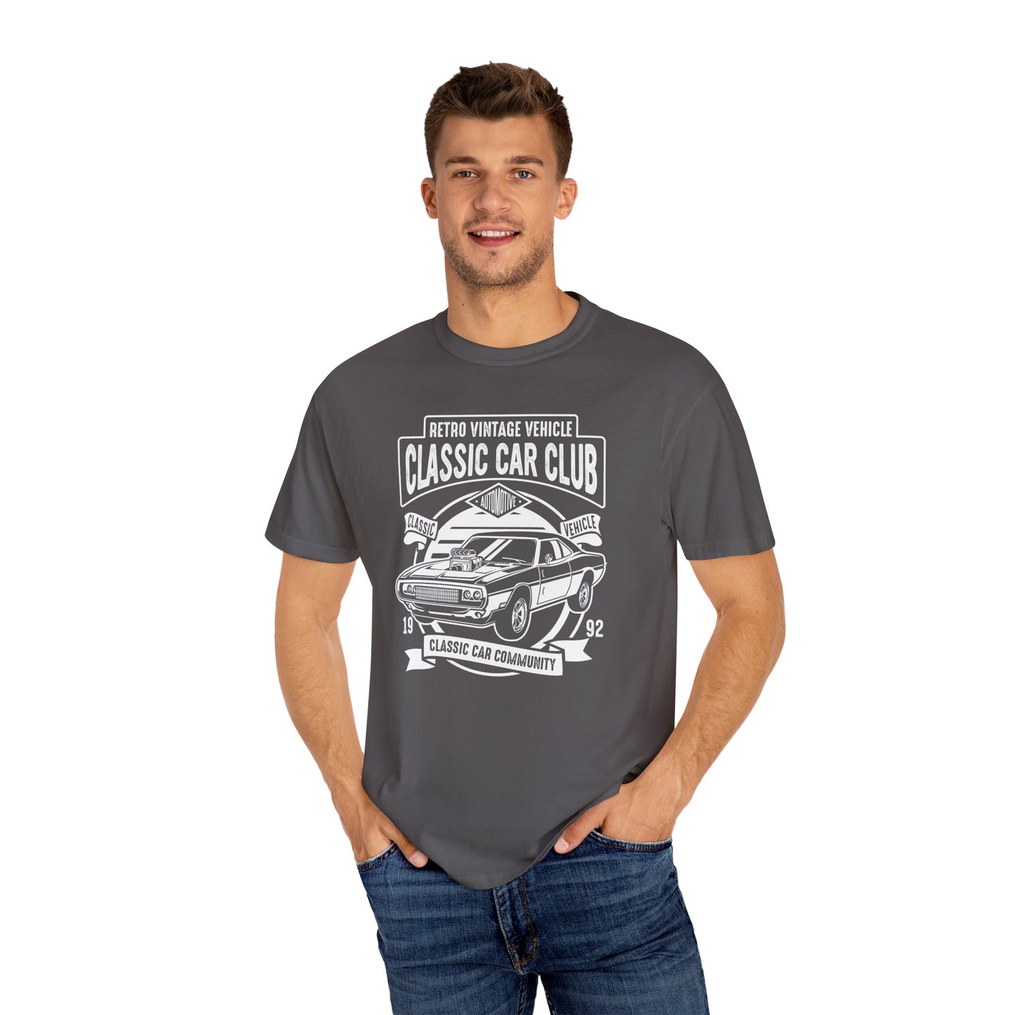 Classic Car Club Unisex T-Shirt, Vintage Car Tee, Retro Vehicle Apparel, Car Enthusiast Gift, Classic Car Community Shirt
