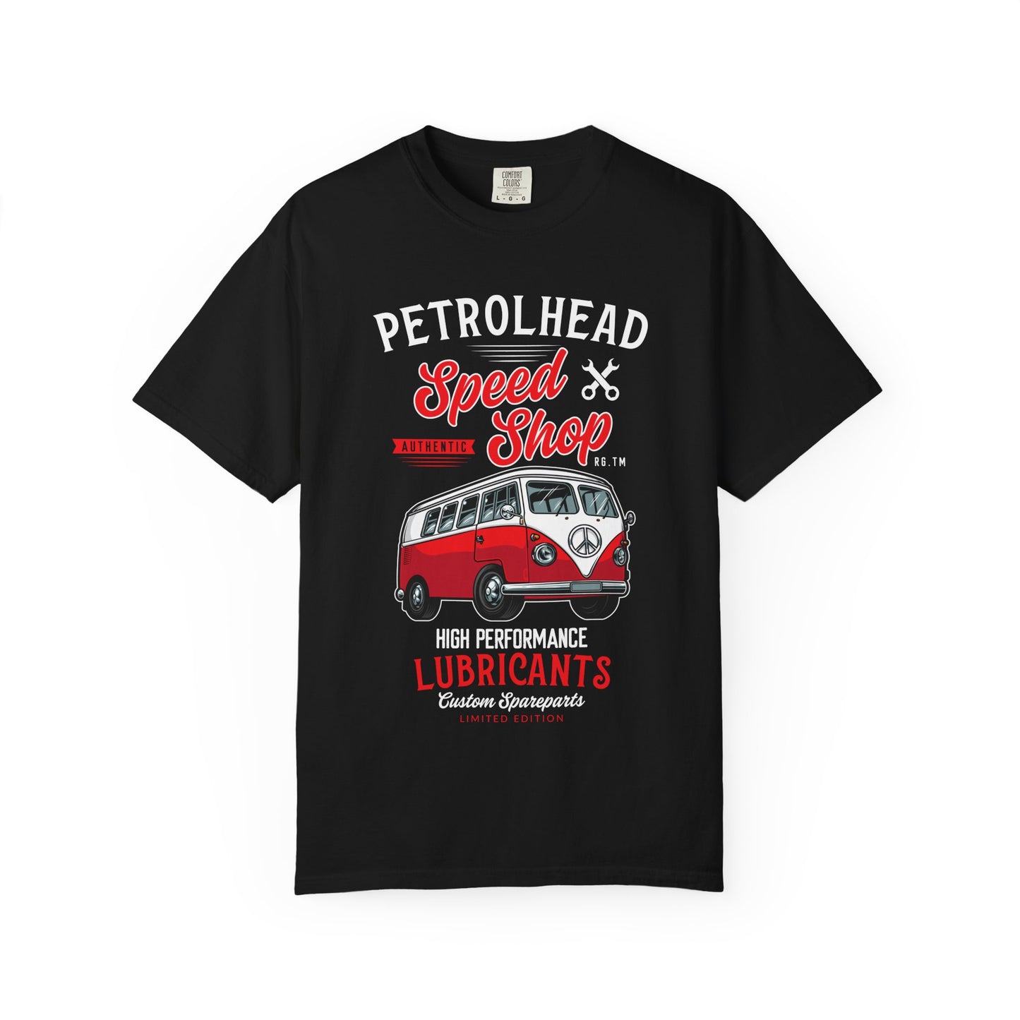 Petrolhead Speed Shop T-Shirt | Unisex Garment-Dyed Tee, Vintage Car Lovers, Automotive Gifts, Summer Casual Wear, Unique Graphic Shirt