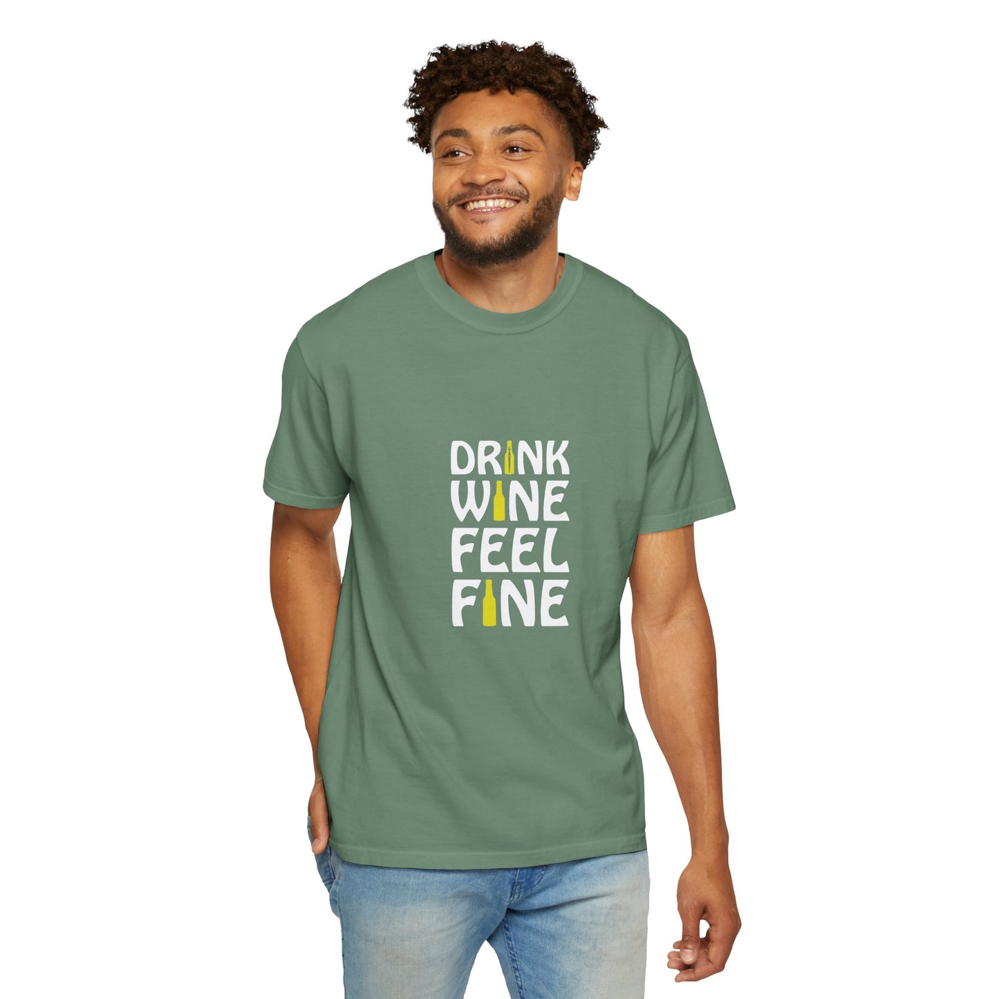 Drink Wine Feel Fine Shirt – Funny Wine Lover T-Shirt, Chill Vibes Graphic Tee