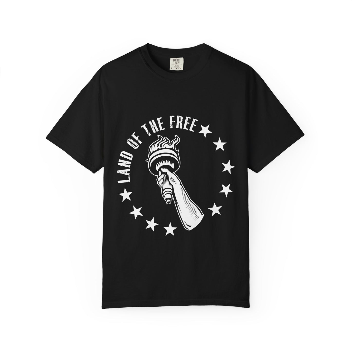 Land of the Free Garment-Dyed T-shirt, Unisex Graphic Tee, Independence Day Celebration, Casual Wear, Star-Spangled Style, [...]