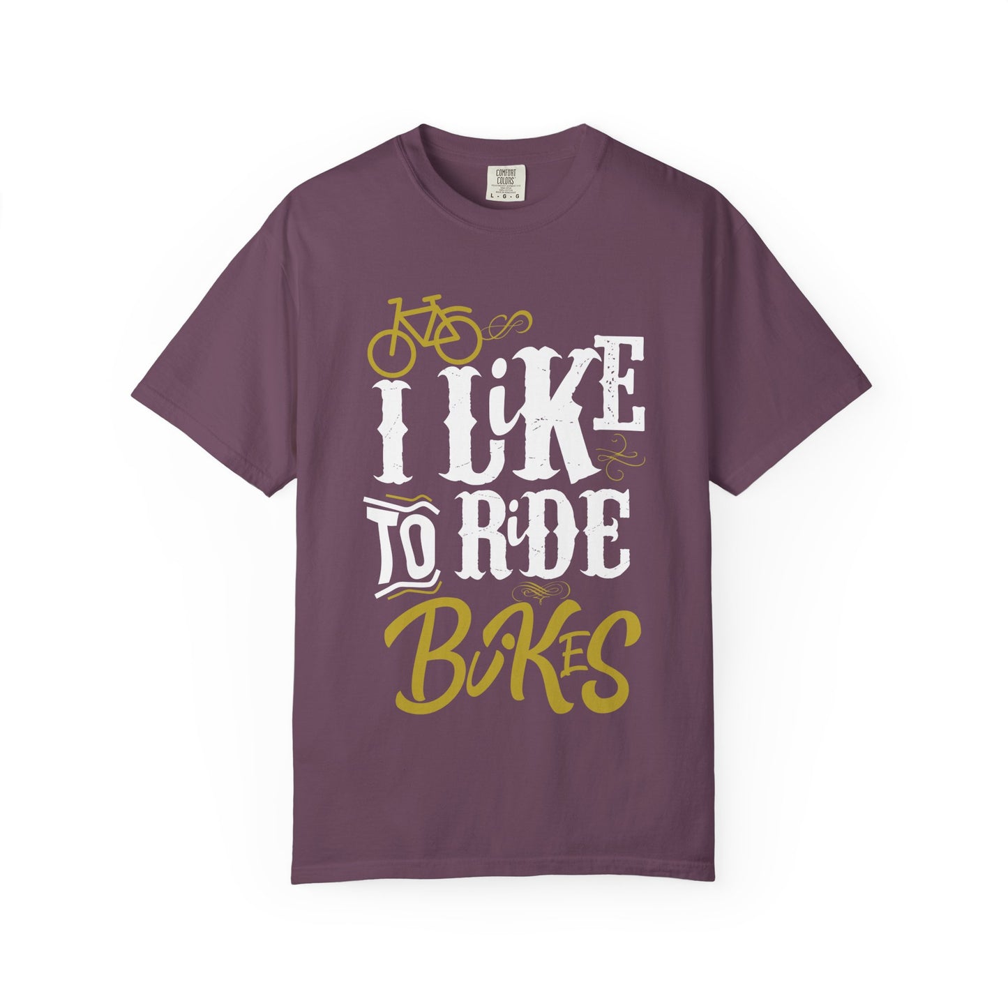 Biker's Delight Garment-Dyed T-Shirt, Perfect for Cycling Enthusiasts, Bike Lovers, Gifts for Riders, Casual Wear, Outdoor Adventures