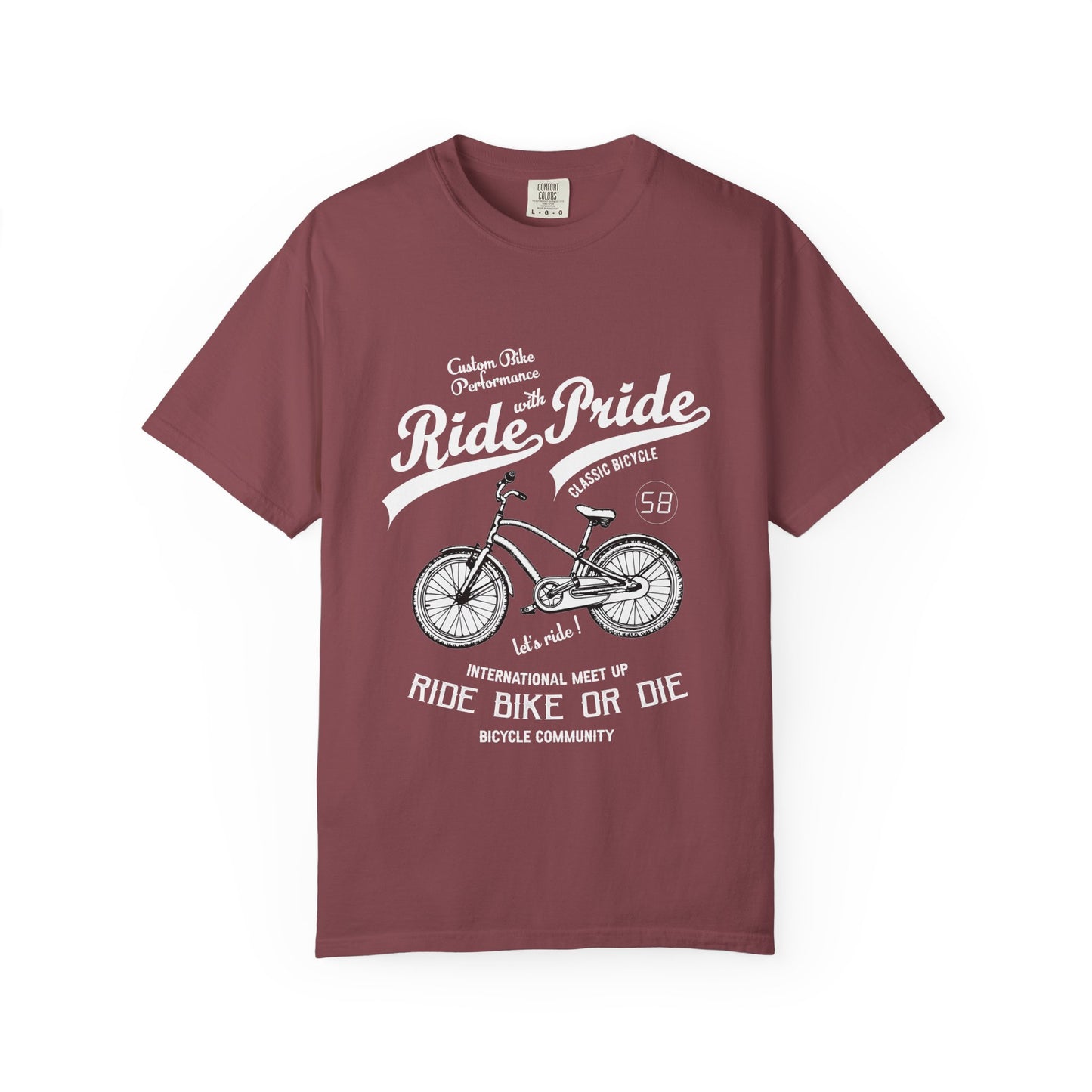 Vintage Bicycle Ride Pride T-shirt, Unisex Casual Tee, Bike Lover Gift, Cycling Club Apparel, Adventure Racer Top, Cool Graphic Shirt