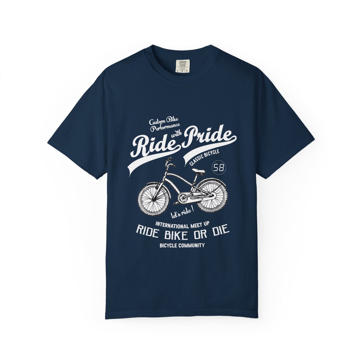 Vintage Bicycle Ride Pride T-shirt, Unisex Casual Tee, Bike Lover Gift, Cycling Club Apparel, Adventure Racer Top, Cool Graphic Shirt