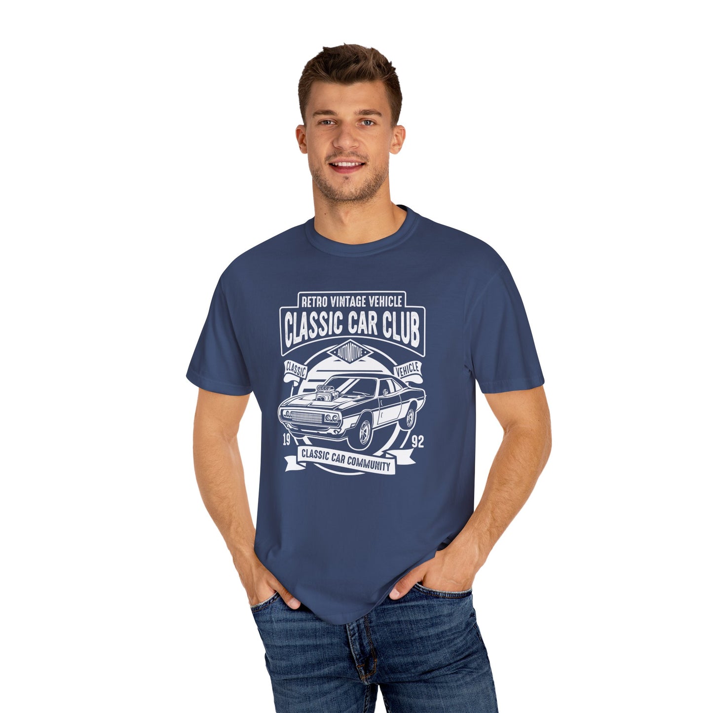 Classic Car Club Unisex T-Shirt, Vintage Car Tee, Retro Vehicle Apparel, Car Enthusiast Gift, Classic Car Community Shirt