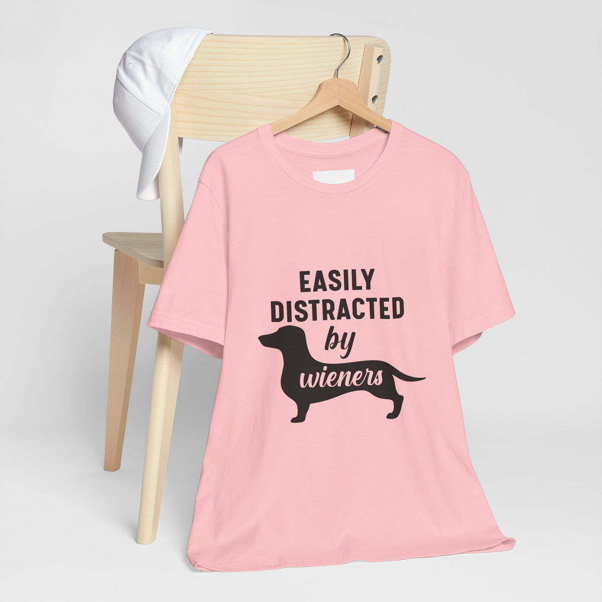 Easily Distracted by Wieners Shirt – Funny Dachshund Tee