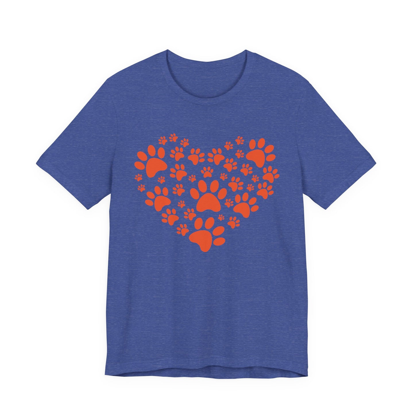 Dog Paw Heart Shirt – Dog Lover Paw Print Heart Tee