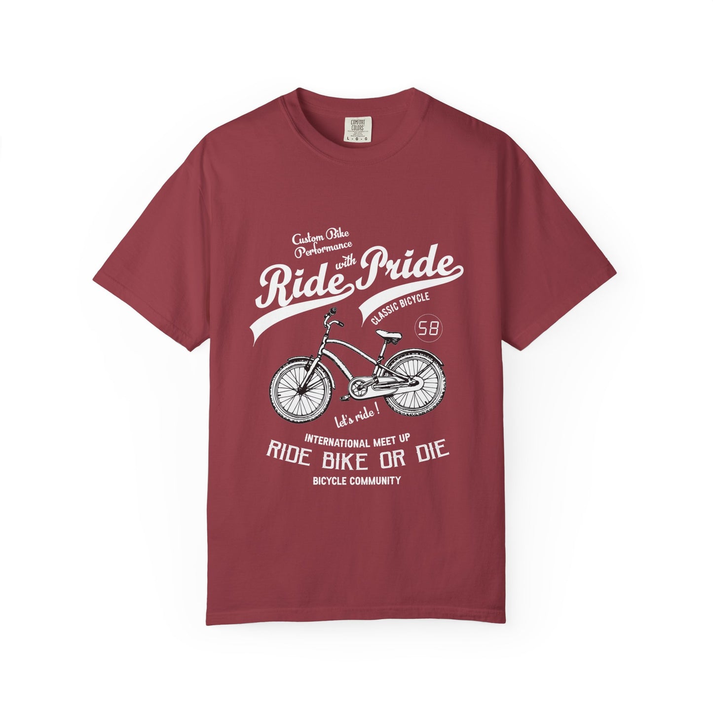 Vintage Bicycle Ride Pride T-shirt, Unisex Casual Tee, Bike Lover Gift, Cycling Club Apparel, Adventure Racer Top, Cool Graphic Shirt
