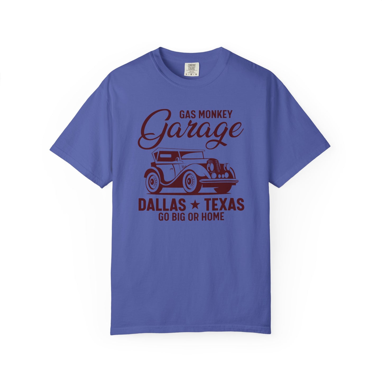 Gas Monkey Garage T-Shirt, Vintage Car Tee, Dallas Texas Shirt, Unisex Casual Wear, Go Big or Home Apparel
