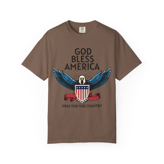 God Bless America Eagle T-Shirt, Patriotic Tee, Unisex T-Shirt, Prayer Shirt, USA Pride Apparel, Memorial Day Gift