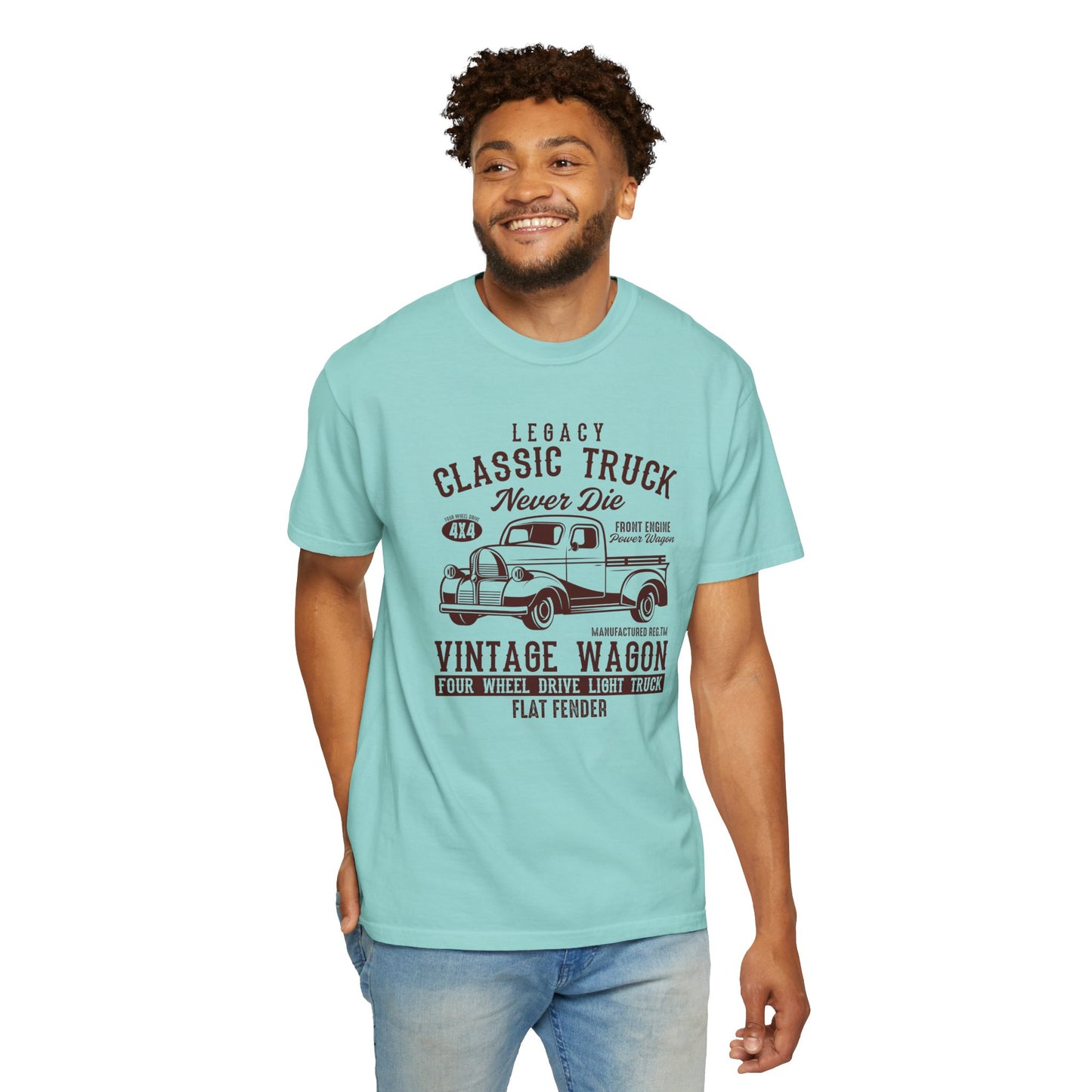 Vintage Truck T-Shirt - Classic Car Lovers Gift, Unisex Retro Tee, 4WD Enthusiast Apparel, Perfect for Father's Day, Car Show.