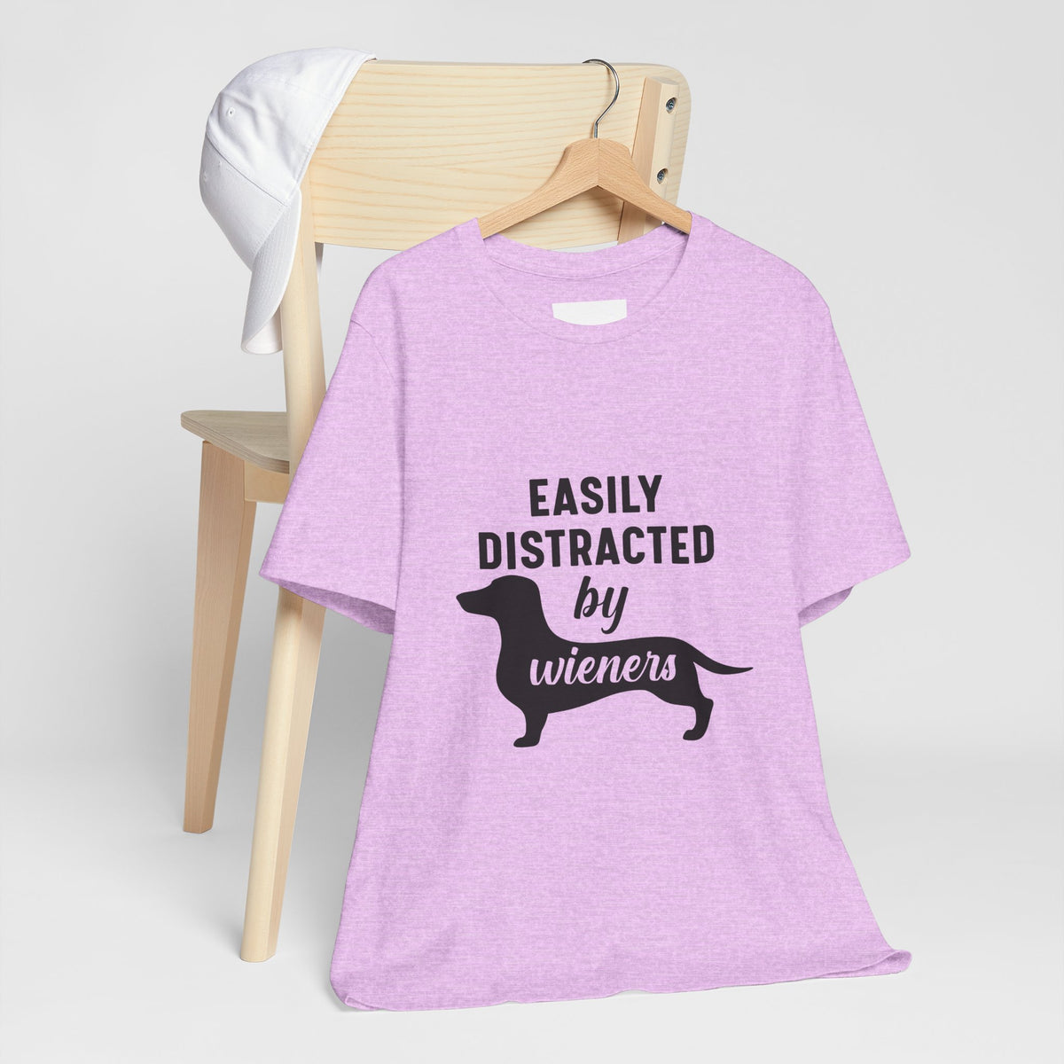 Easily Distracted by Wieners Shirt – Funny Dachshund Tee