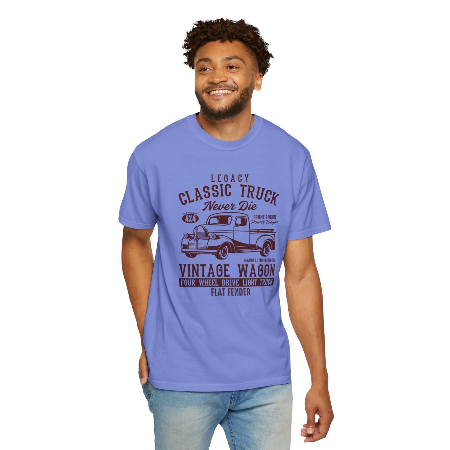 Vintage Truck T-Shirt - Classic Car Lovers Gift, Unisex Retro Tee, 4WD Enthusiast Apparel, Perfect for Father's Day, Car Show.