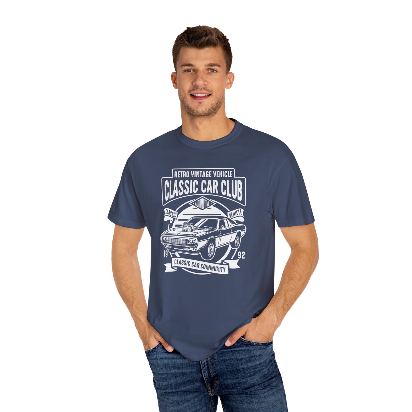Classic Car Club Unisex T-Shirt, Vintage Car Tee, Retro Vehicle Apparel, Car Enthusiast Gift, Classic Car Community Shirt