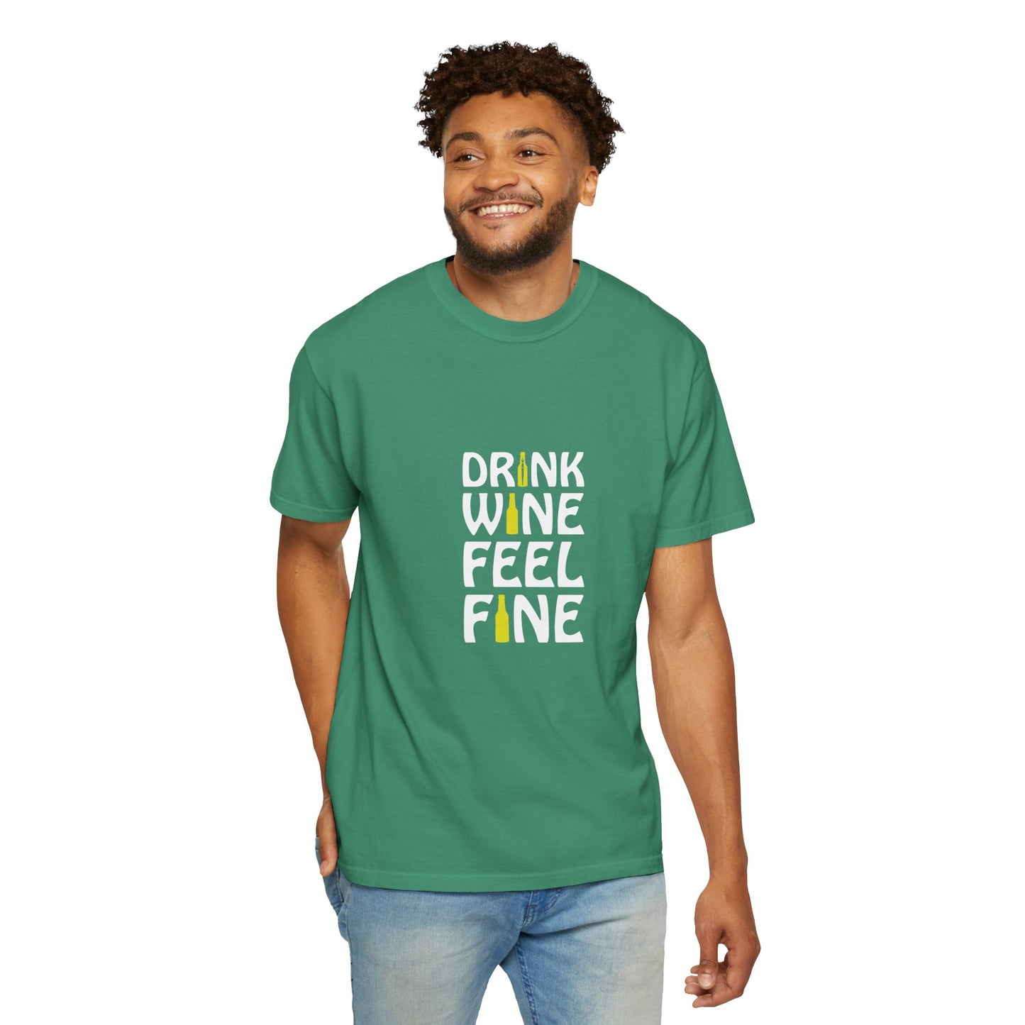 Drink Wine Feel Fine Shirt – Funny Wine Lover T-Shirt, Chill Vibes Graphic Tee