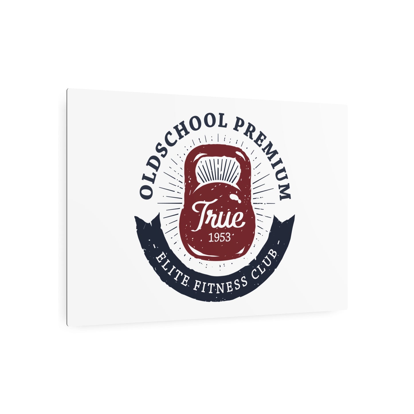 Oldschool Premium – Metal Wall Plaque “Strength Club”