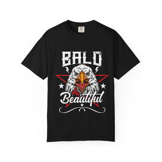 Bald & Beautiful Patriotic Eagle T-Shirt – For Bald Legends with Bold Energy