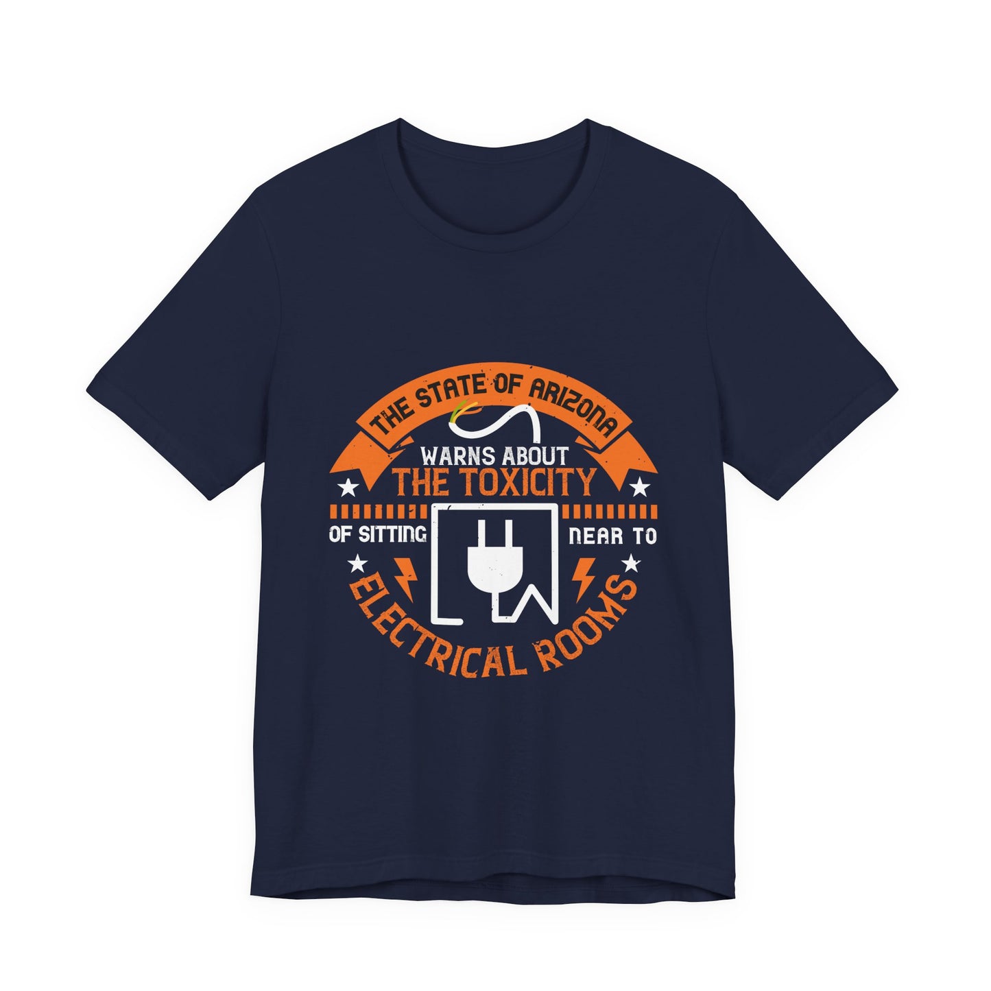 Funny Electrician Shirt – Toxicity Warning Electrical Room Humor T-Shirt