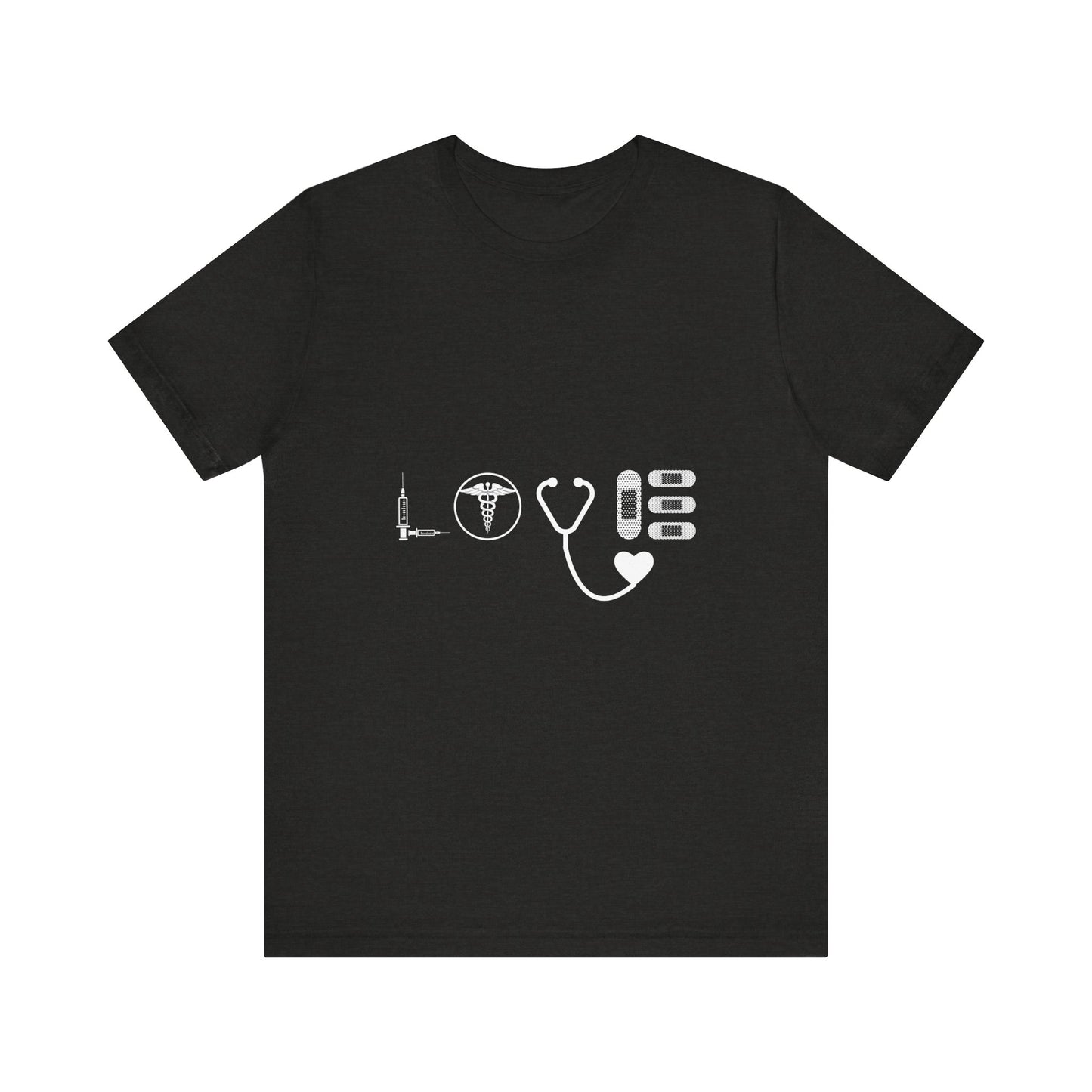 Nurse Medical Icons Shirt – Stethoscope Syringe Healthcare Graphic Tee