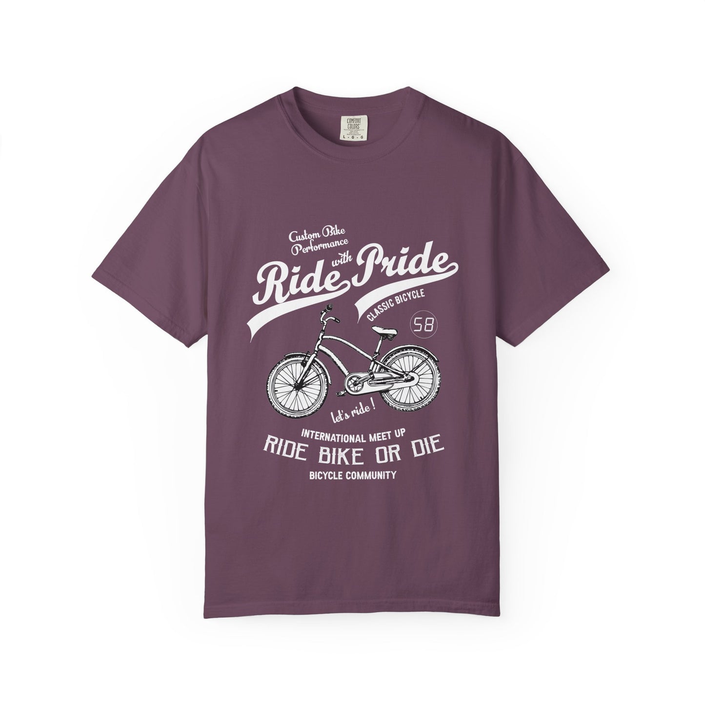 Vintage Bicycle Ride Pride T-shirt, Unisex Casual Tee, Bike Lover Gift, Cycling Club Apparel, Adventure Racer Top, Cool Graphic Shirt