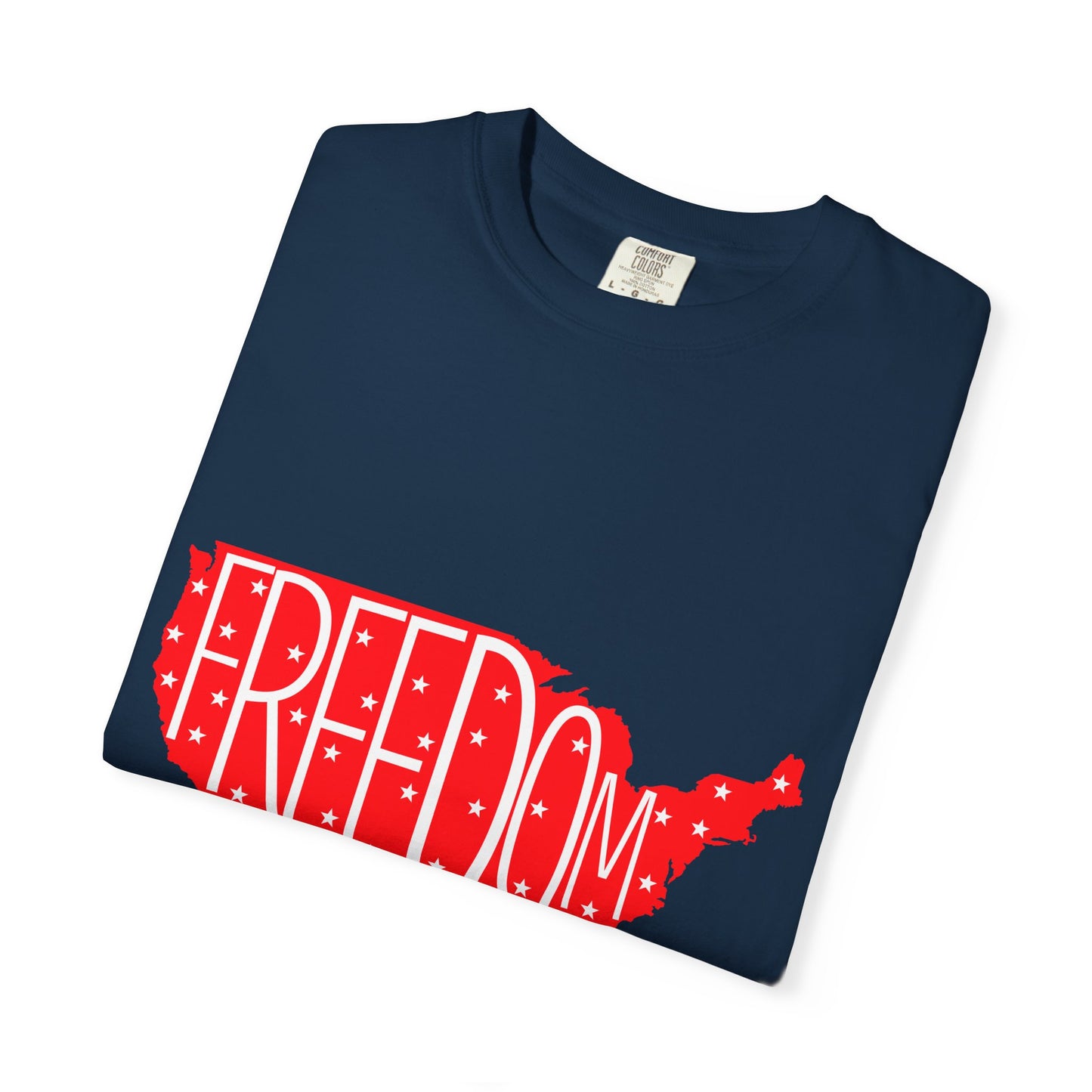 Freedom USA Unisex Garment-Dyed T-shirt, Casual Tee, Independence Day Apparel, Patriotic Shirt, Gift for Americans, USA Pride