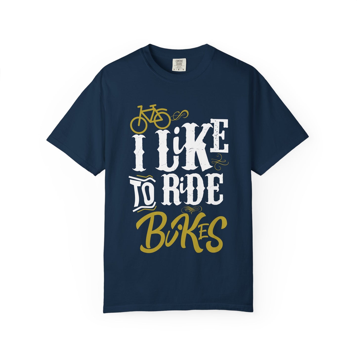 Biker's Delight Garment-Dyed T-Shirt, Perfect for Cycling Enthusiasts, Bike Lovers, Gifts for Riders, Casual Wear, Outdoor Adventures