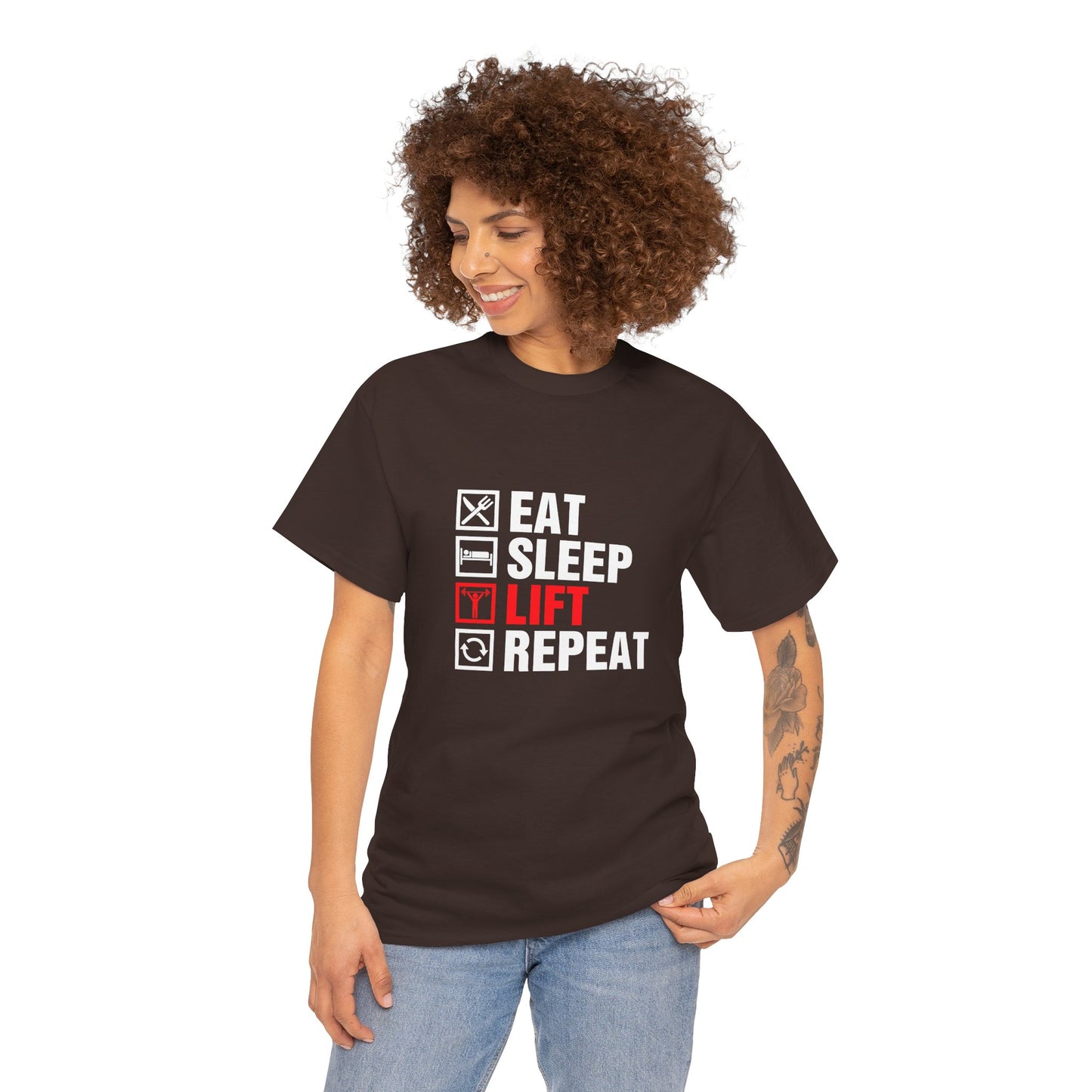 Eat Sleep Lift Repeat Tee