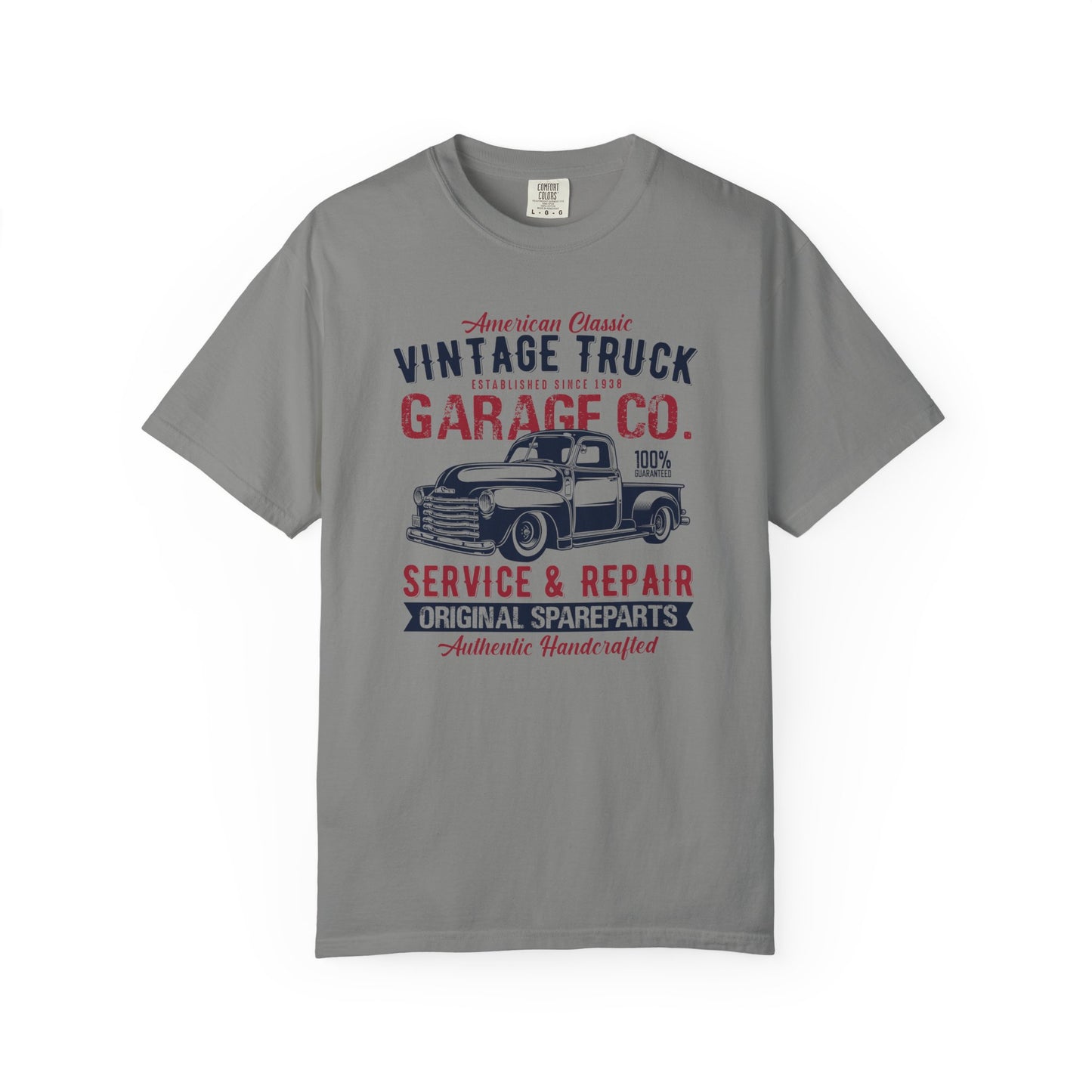 Vintage Truck Garage T-Shirt - Classic Auto Enthusiast Tee, Gift for Dad, Retro Style Shirt, Car Show Apparel, Automotive Lover's Outfit