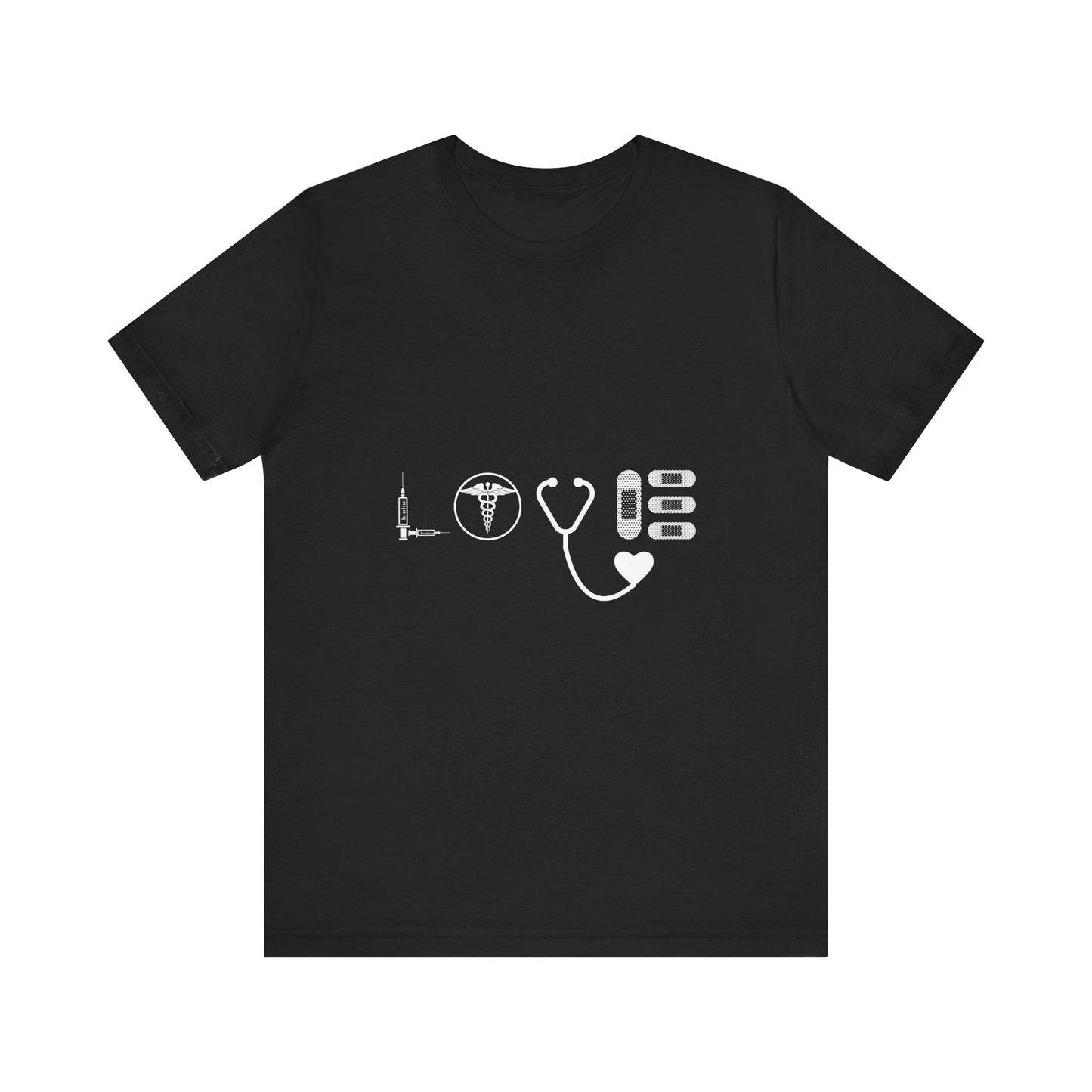 Nurse Medical Icons Shirt – Stethoscope Syringe Healthcare Graphic Tee