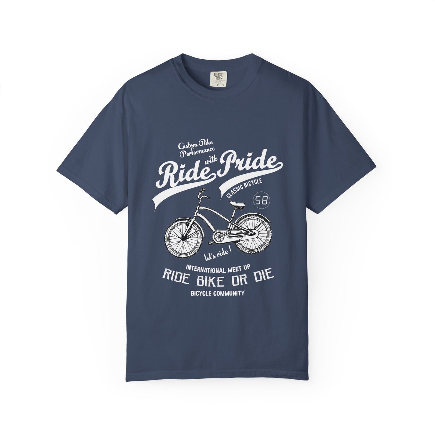 Vintage Bicycle Ride Pride T-shirt, Unisex Casual Tee, Bike Lover Gift, Cycling Club Apparel, Adventure Racer Top, Cool Graphic Shirt