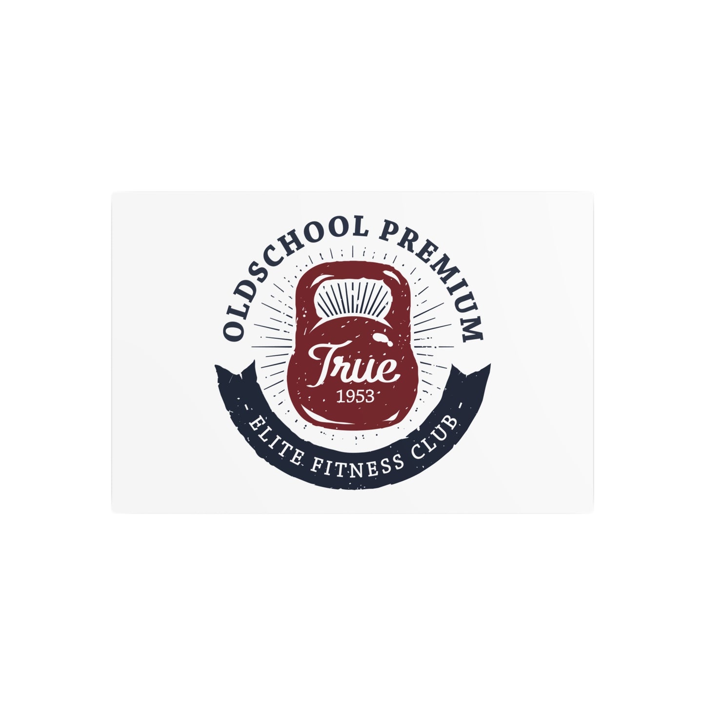 Oldschool Premium – Metal Wall Plaque “Strength Club”