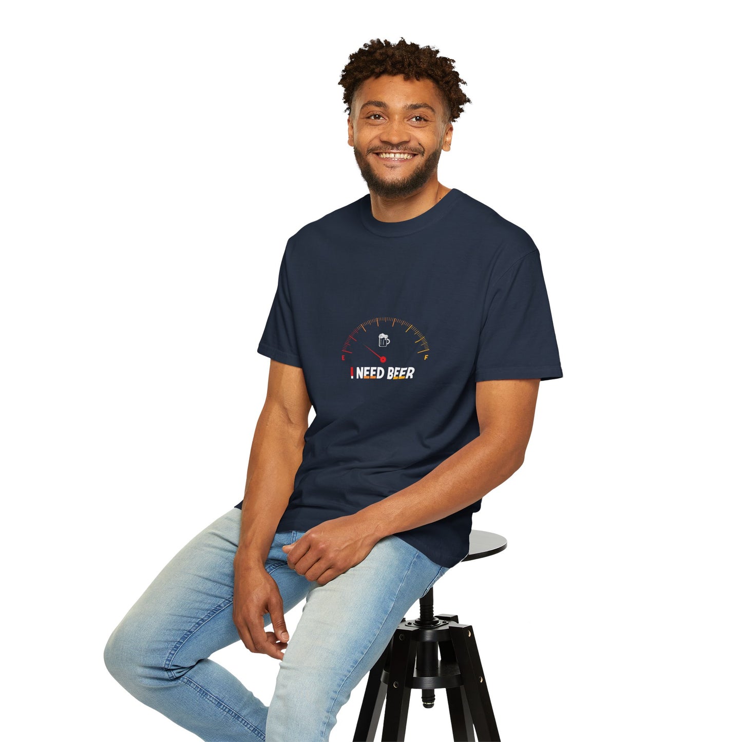 Beer Gauge T-Shirt – I Need Beer Fuel