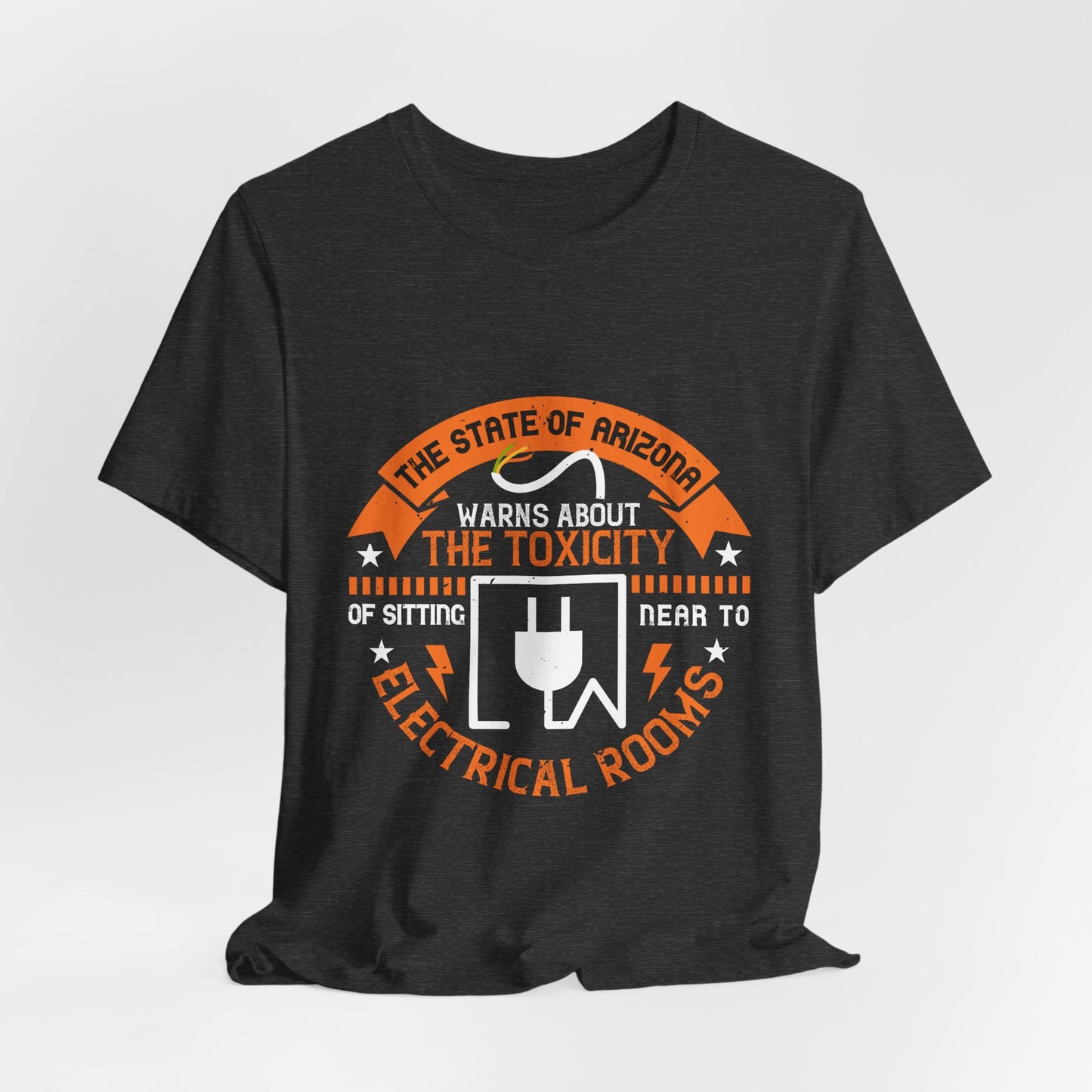Funny Electrician Shirt – Toxicity Warning Electrical Room Humor T-Shirt
