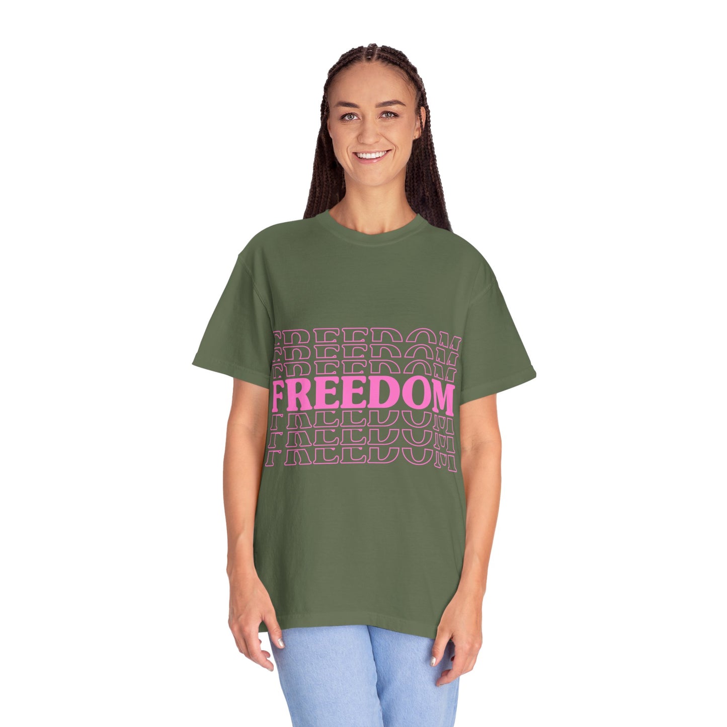 Empowerment Pink T-shirt for Women and Men - FREEDOM Vibe Tee