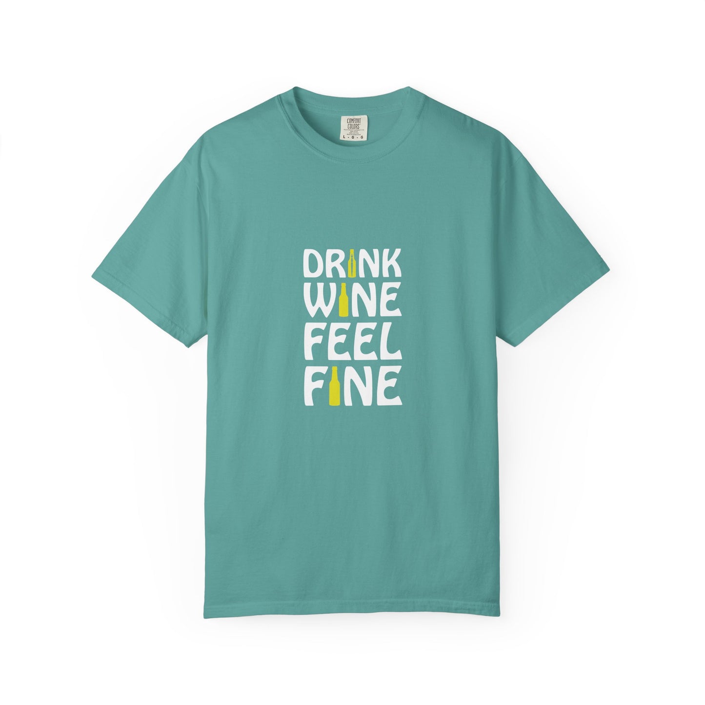 Drink Wine Feel Fine Shirt – Funny Wine Lover T-Shirt, Chill Vibes Graphic Tee