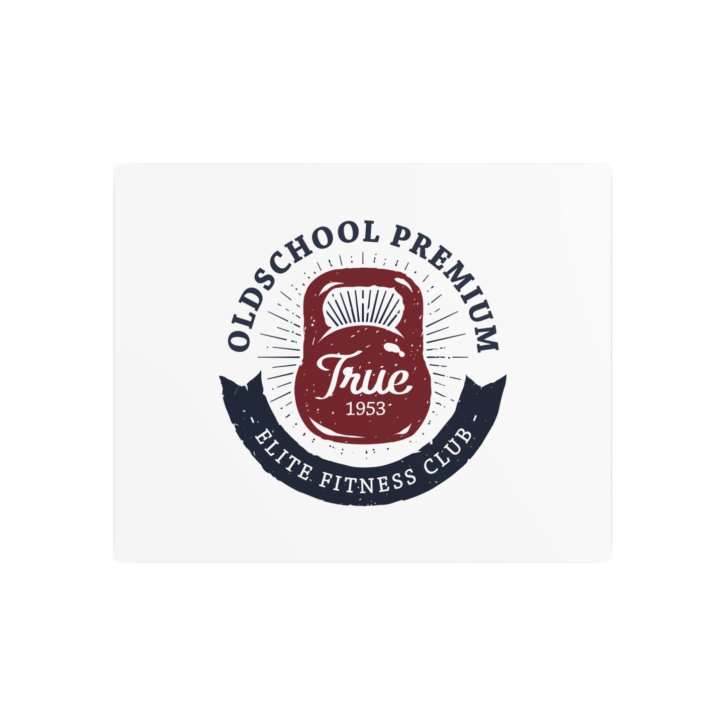 Oldschool Premium – Metal Wall Plaque “Strength Club”