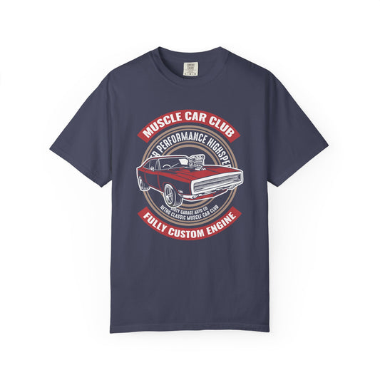 Muscle Car Club T-Shirt | Vintage Car Lover Tee, Gift for Car Enthusiasts, Father's Day, Custom Engine Design, Automotive Apparel