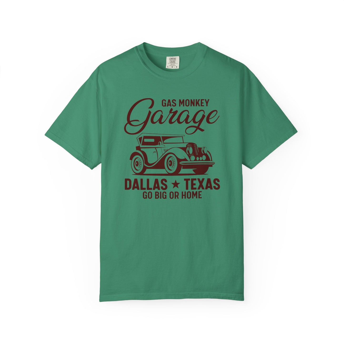Gas Monkey Garage T-Shirt, Vintage Car Tee, Dallas Texas Shirt, Unisex Casual Wear, Go Big or Home Apparel