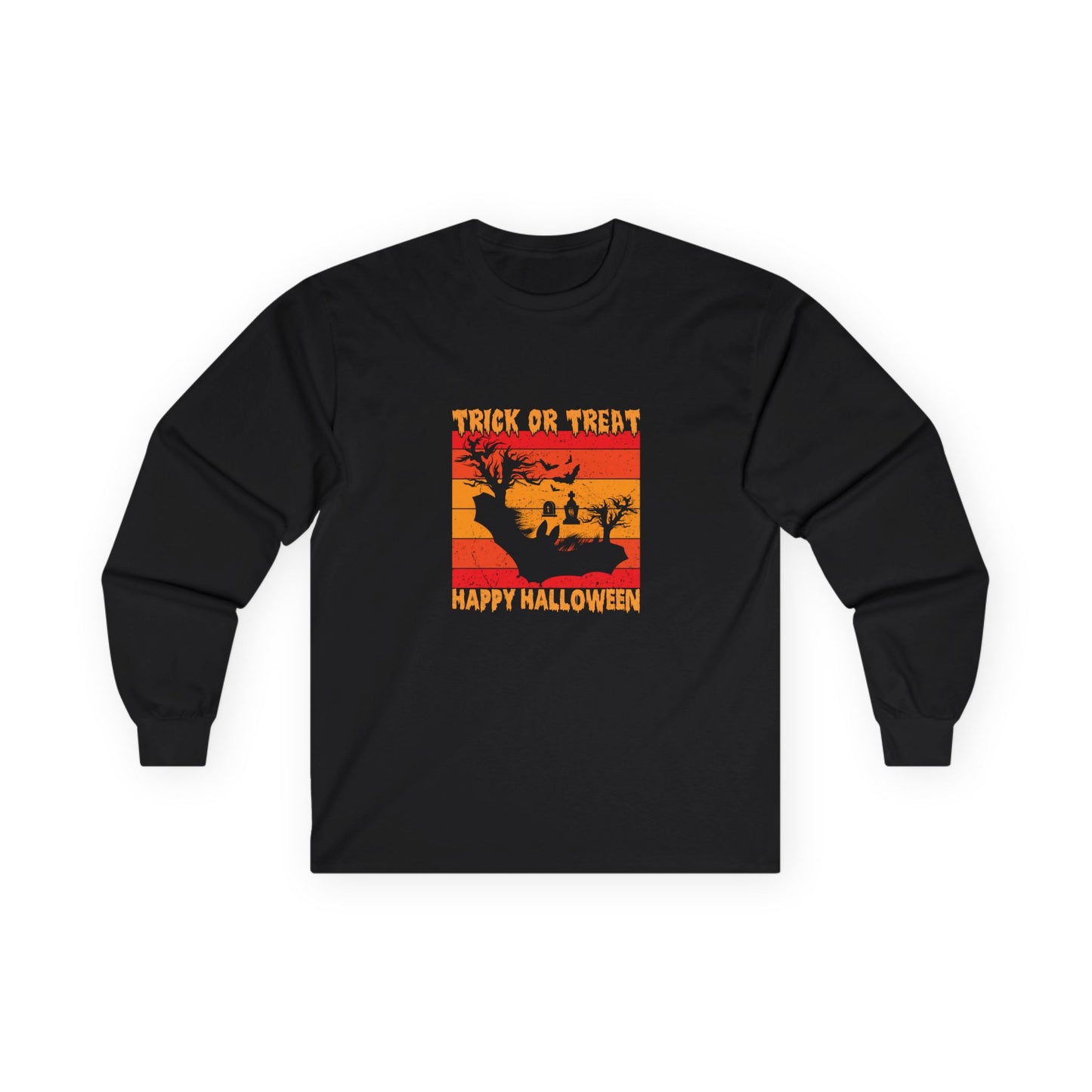🌙 Long Sleeve: Trick or Treat Retro Sunset