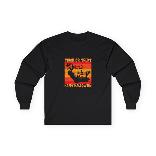 🌙 Long Sleeve: Trick or Treat Retro Sunset