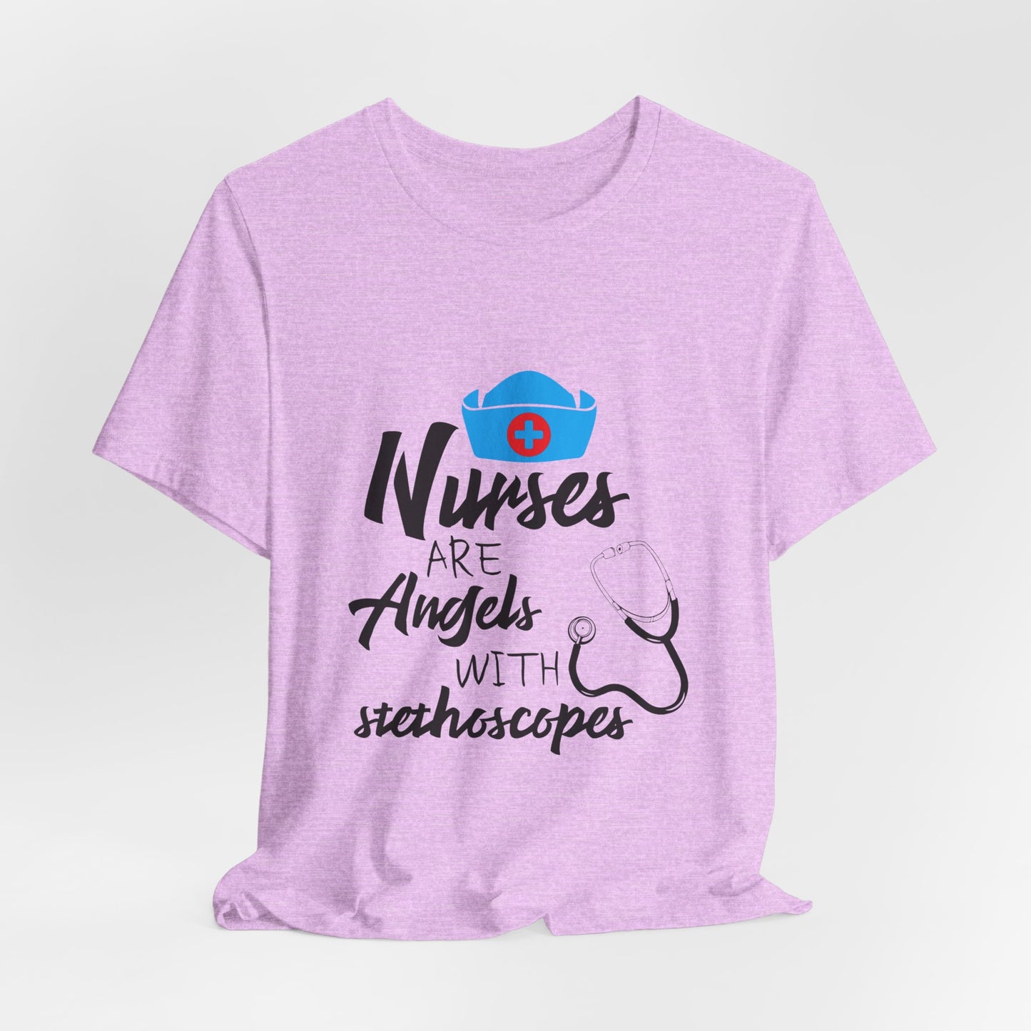 Nurses Are Angels with Stethoscopes Shirt – Nurse Appreciation Graphic Tee