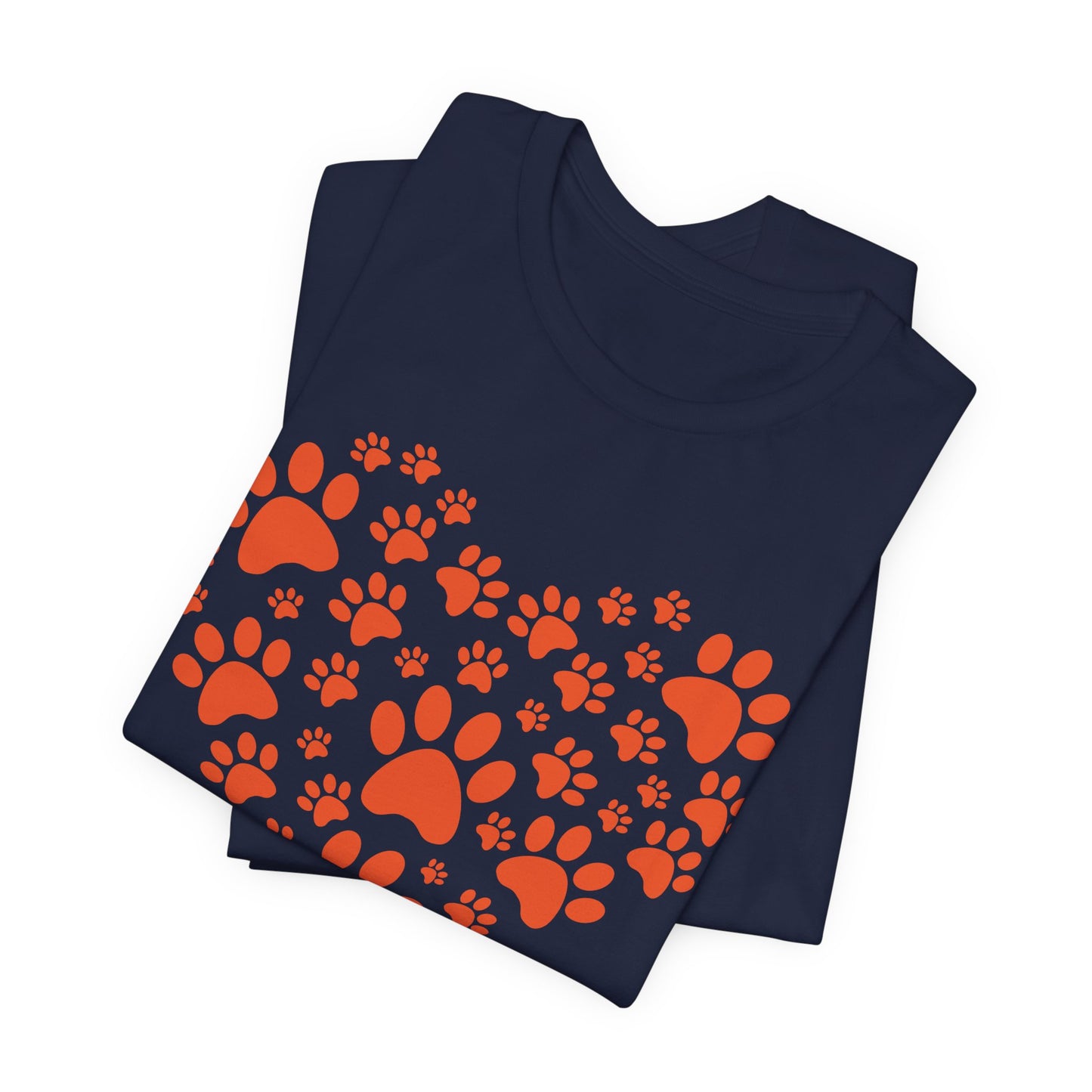 Dog Paw Heart Shirt – Dog Lover Paw Print Heart Tee