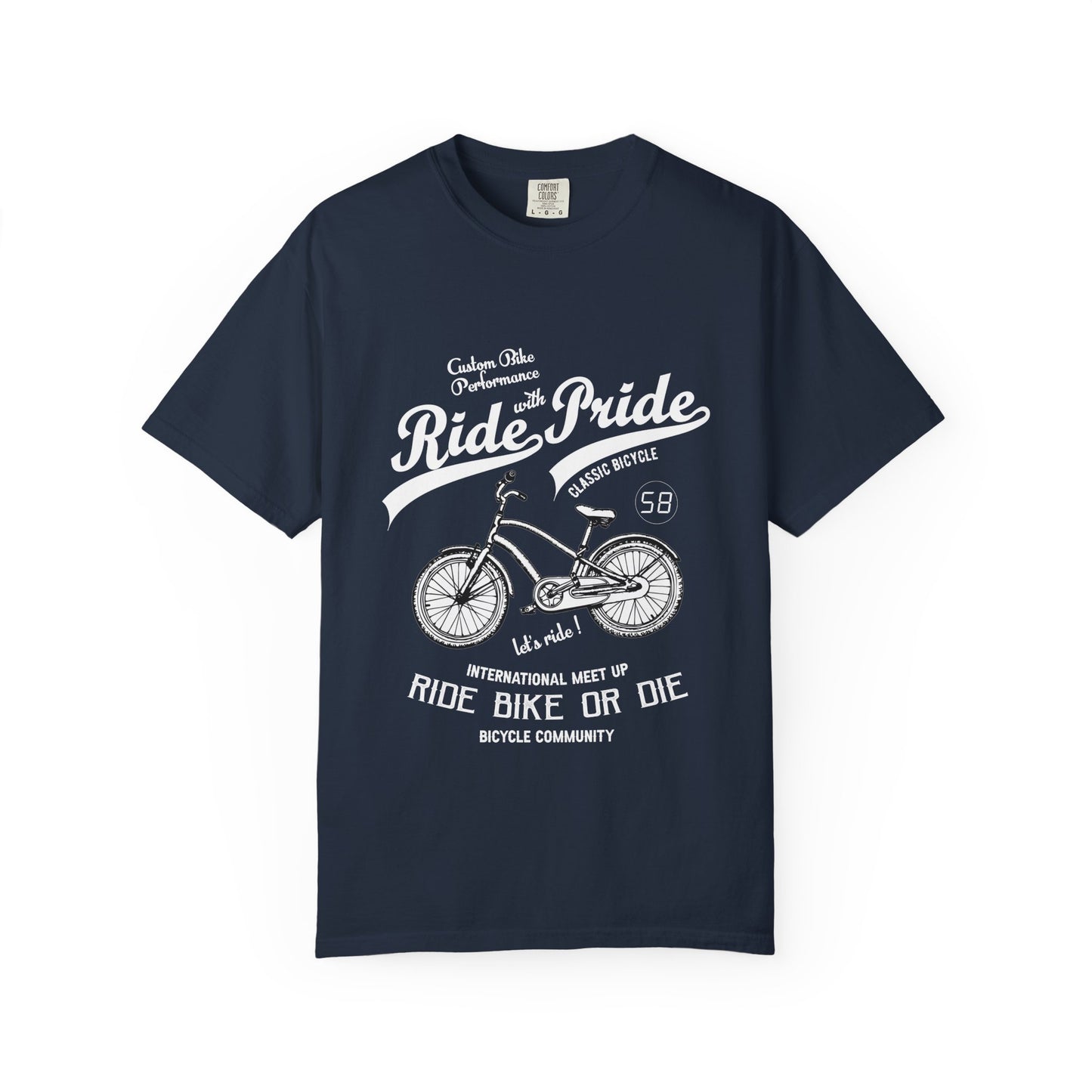 Vintage Bicycle Ride Pride T-shirt, Unisex Casual Tee, Bike Lover Gift, Cycling Club Apparel, Adventure Racer Top, Cool Graphic Shirt