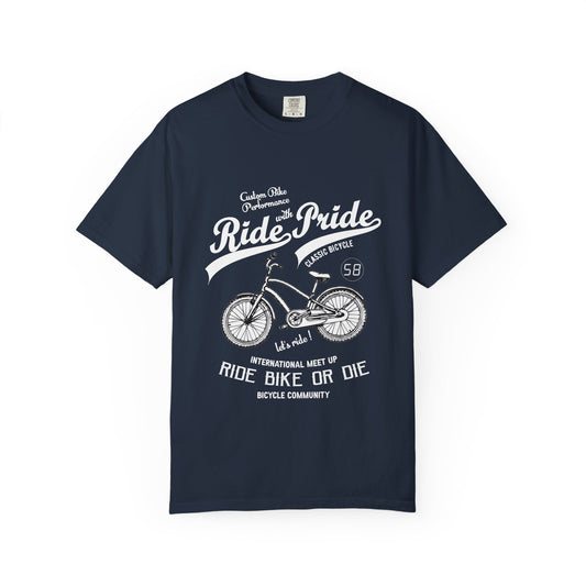 Vintage Bicycle Ride Pride T-shirt, Unisex Casual Tee, Bike Lover Gift, Cycling Club Apparel, Adventure Racer Top, Cool Graphic Shirt