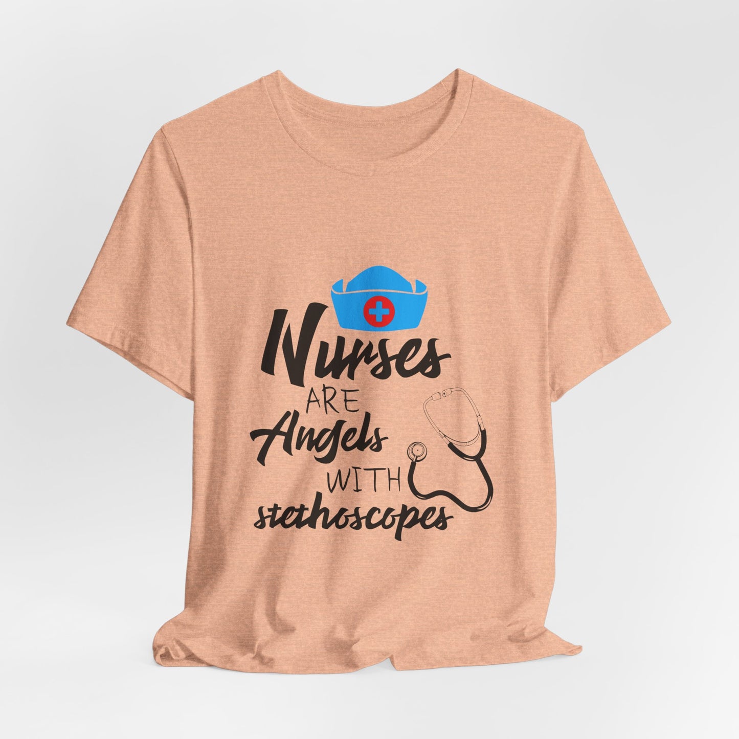 Nurses Are Angels with Stethoscopes Shirt – Nurse Appreciation Graphic Tee