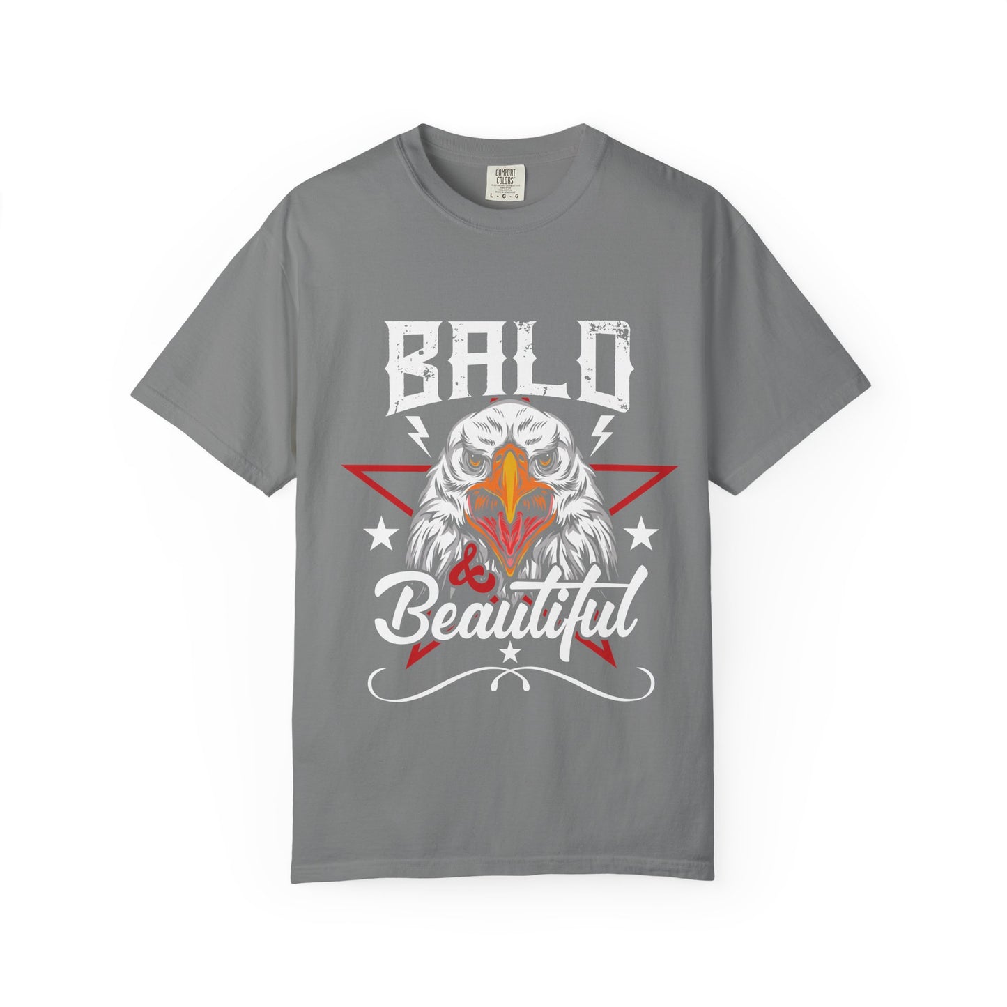 Bald & Beautiful Patriotic Eagle T-Shirt – For Bald Legends with Bold Energy