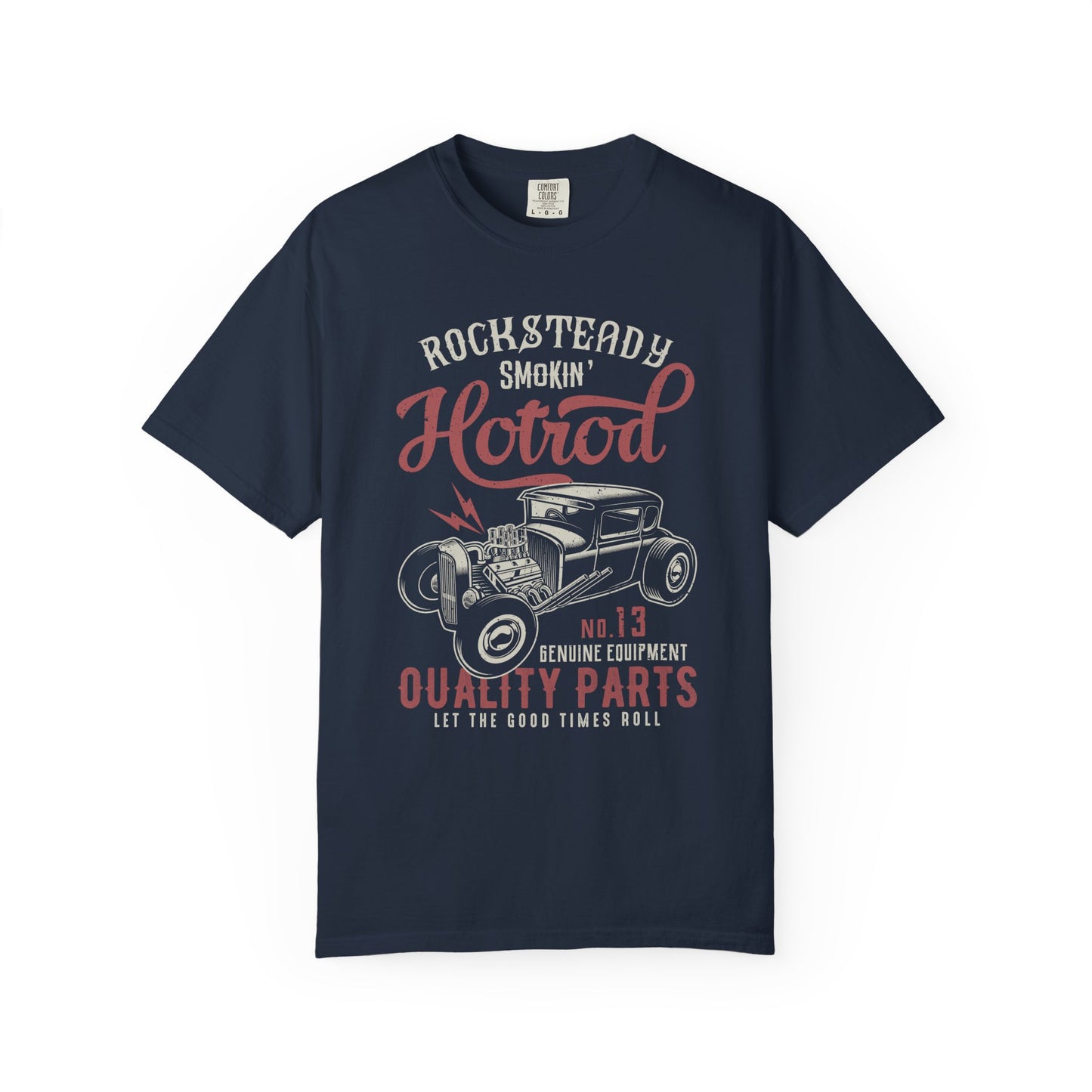 Rocksteady Hotrod Unisex T-shirt, Vintage Car Tee, Summer Fashion, Auto Enthusiast Gift, Retro Style, Cool Graphics