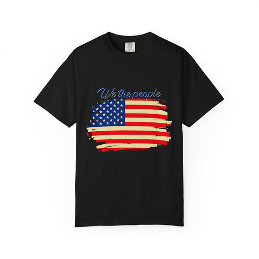 Patriotic Unisex T-shirt, We the People Shirt, American Flag Tee, Casual Everyday Wear, Gift for Independence Day