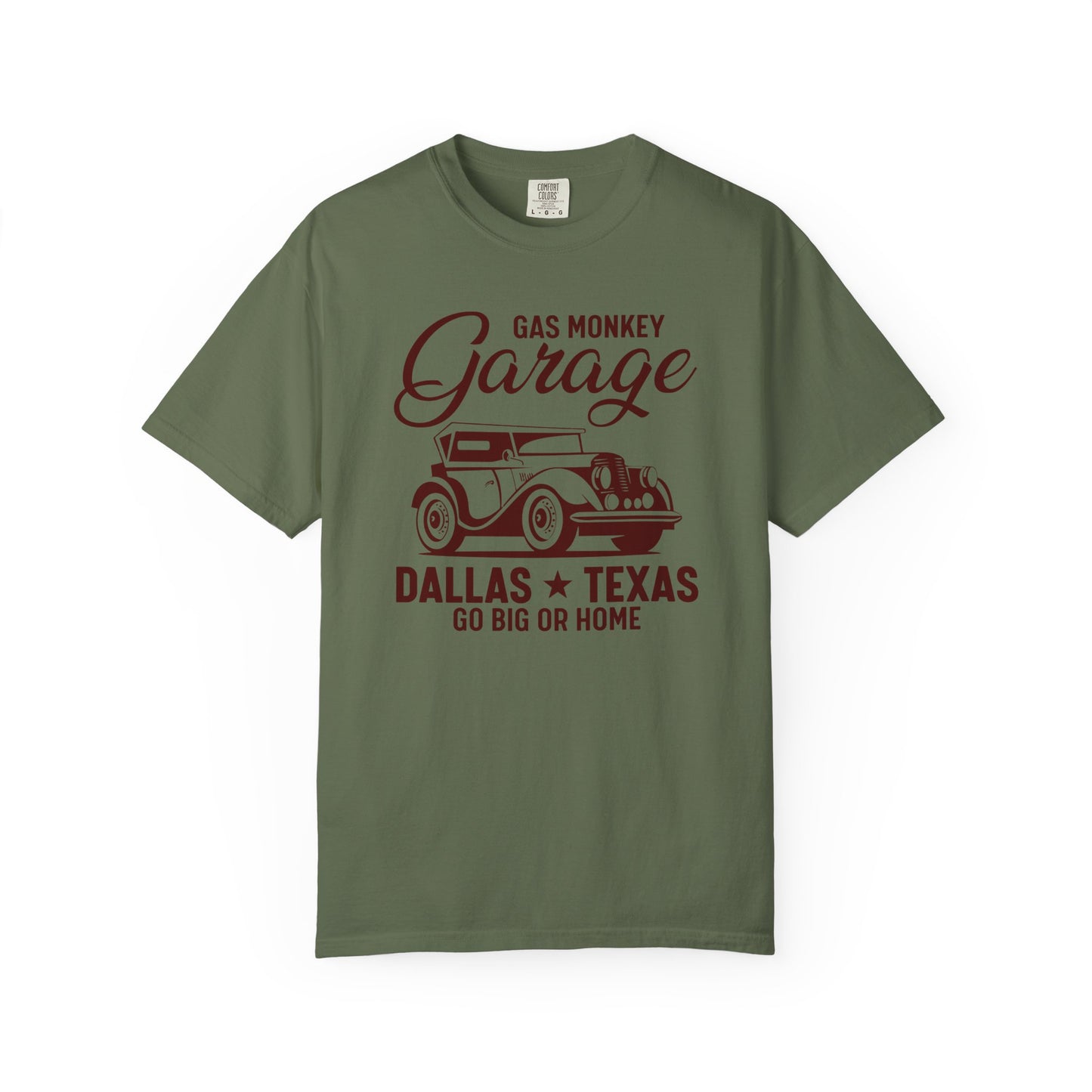 Gas Monkey Garage T-Shirt, Vintage Car Tee, Dallas Texas Shirt, Unisex Casual Wear, Go Big or Home Apparel